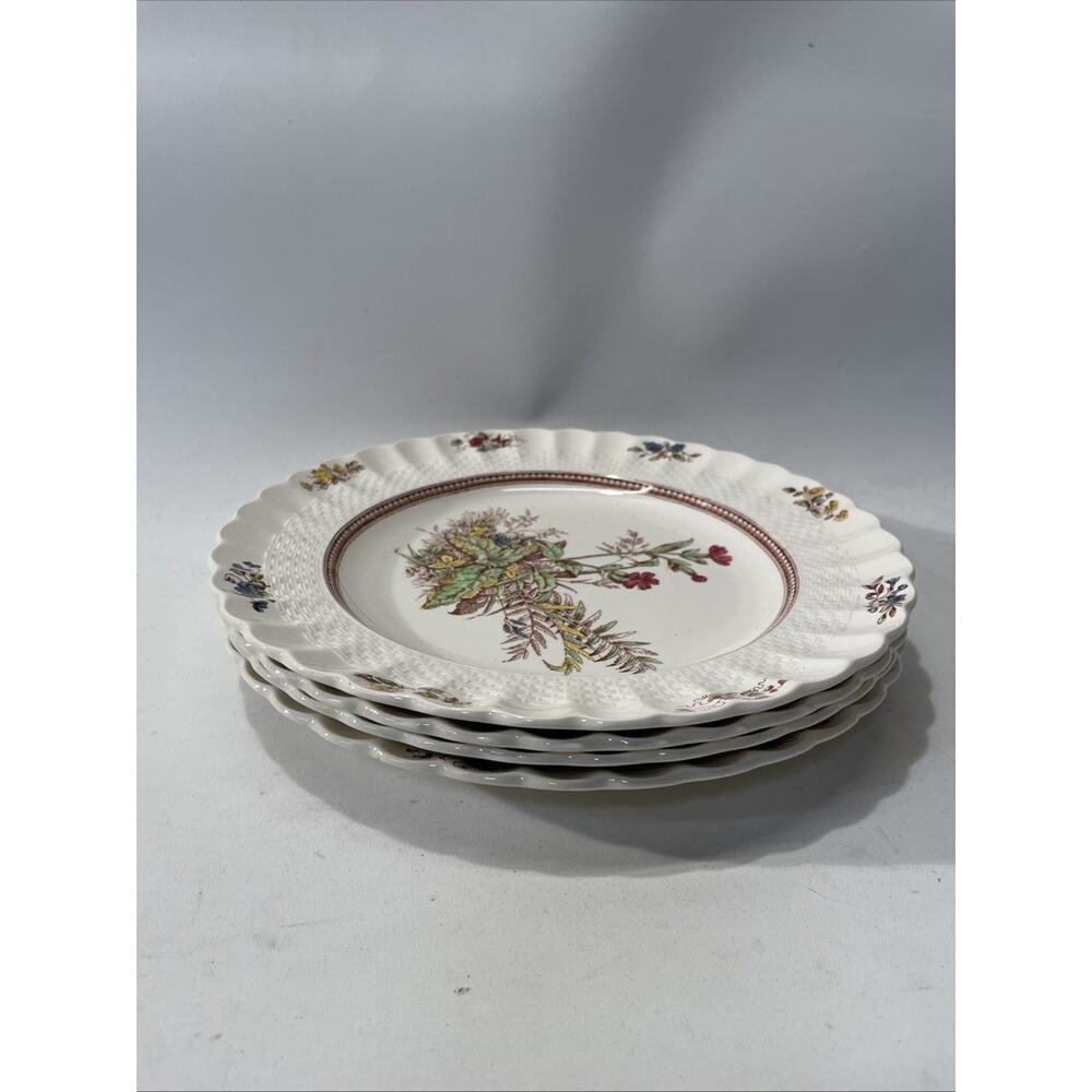 Set Of 4 Copeland Spode Rosalie Dinner Plates 10 1/2" - Picture 9 of 9
